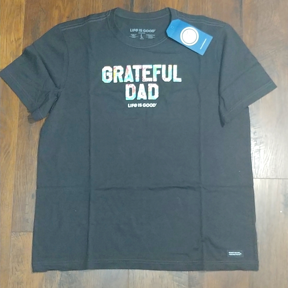 Life is Good T-shirt, Size- Large, Color- Black